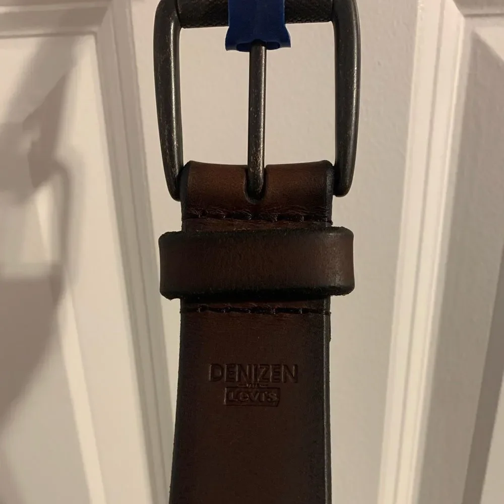 Levi's black brown medium belt leather